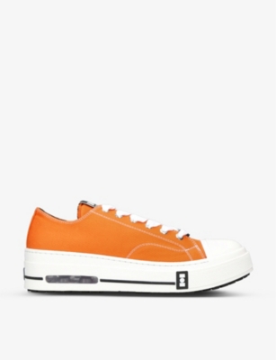 NAHMIAS: Five O canvas low-top trainers