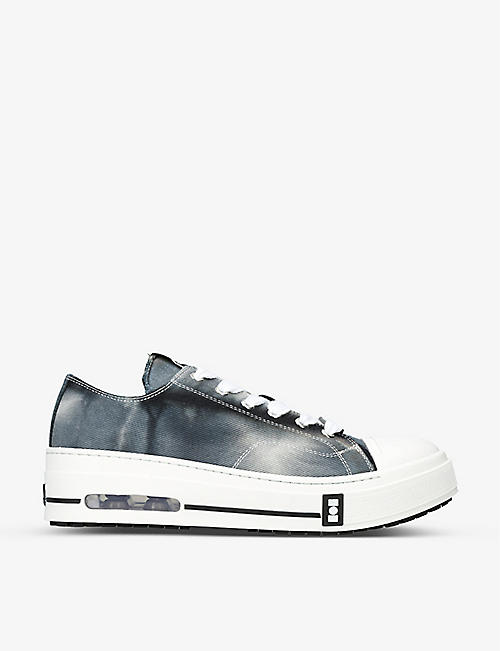NAHMIAS: Five O tie-dyed canvas low-top trainers