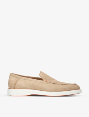Santoni Malibu Loafer In Beige