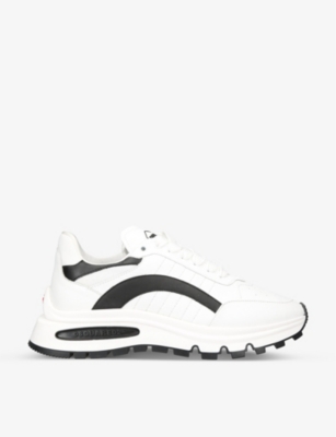 Dsquared2 Two-tone Chunky Sneakers In White/blk