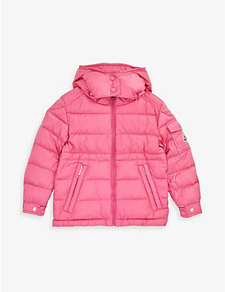 MONCLER: Dalles brand-patch shell-down jacket 4-14 years
