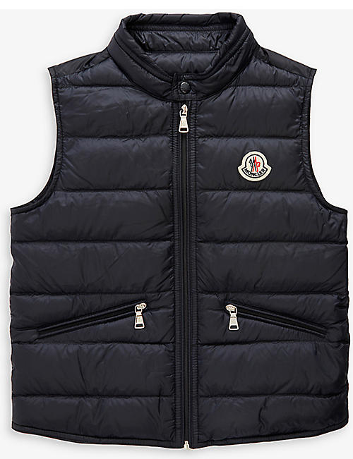 MONCLER: Brand-patch shell-down gilet