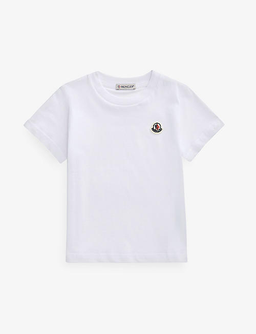 MONCLER: Brand-patch cotton-jersey T-shirt 4-14 years