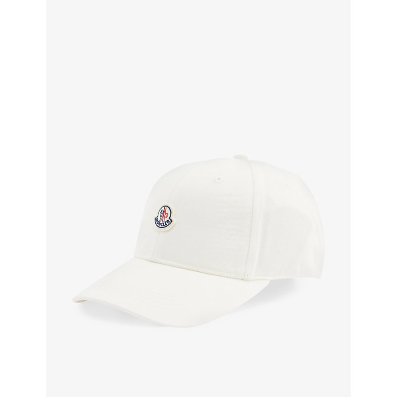 MONCLER MONCLER BOYS NATURAL KIDS LOGO-EMBROIDERED COTTON-TWILL CAP 8-10 YEARS,64098280