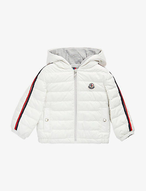 MONCLER: Brand-patch shell-down jacket 3 months - 3 years