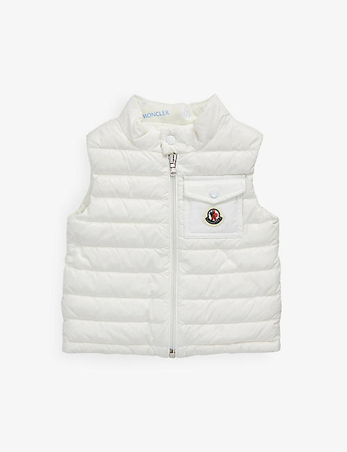 MONCLER: Vard brand-patch shell-down jacket 18 months - 2 years