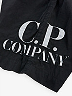 CP COMPANY: Logo-print elasticated-wait swim shorts 4-14 years
