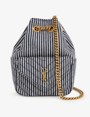 Saint Laurent Monogram-print Bucket Bag