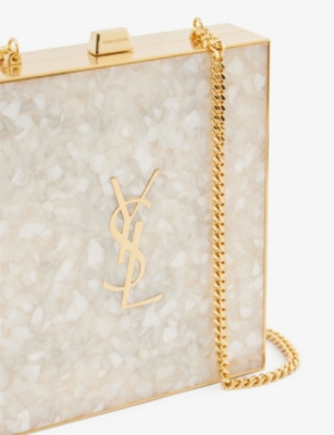 TUXEDO BOX BAG IN PLEXIGLASS AND METAL, Saint Laurent