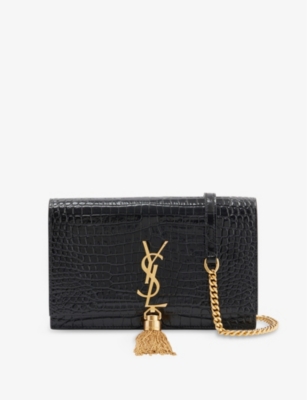 SAINT LAURENT Cassandre Zipper Wallet in Black - More Than You Can Imagine