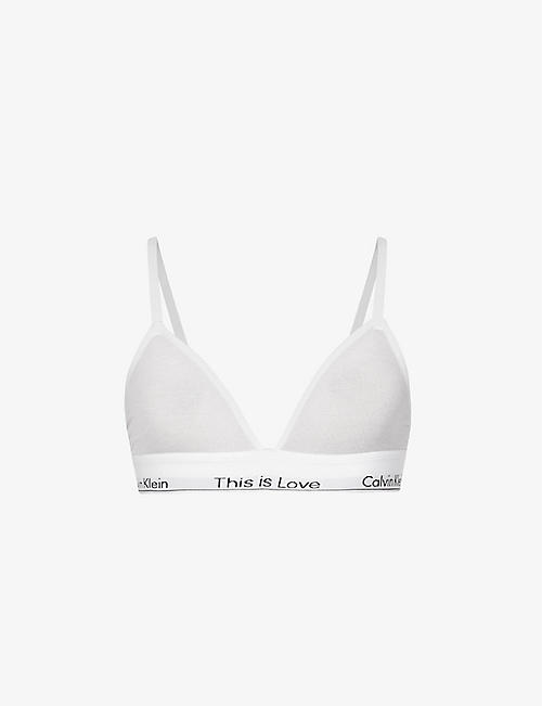 CALVIN KLEIN：This is Love 棉混纺三角文胸