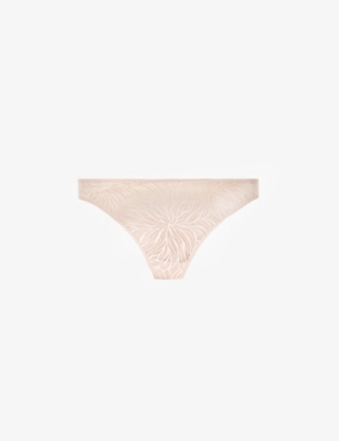 Calvin Klein Sheer Marquisette Floral Thong