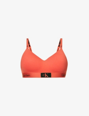 Calvin Klein Orange Unlined Bralette