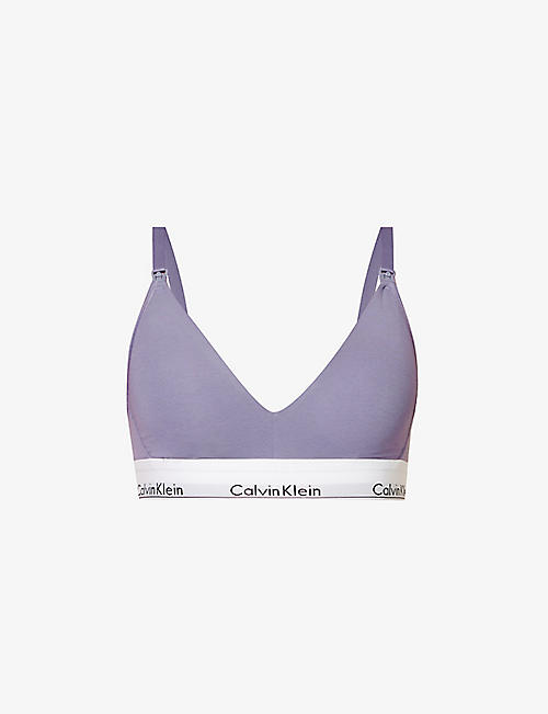 CALVIN KLEIN: Modern Cotton cotton-blend jersey maternity bra