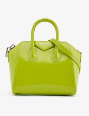 Givenchy Green Mini Antigona Bag In Citrus Green ModeSens