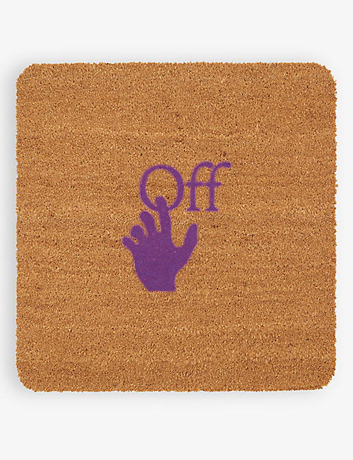 OFF-WHITE C/O VIRGIL ABLOH: Hand-logo woven doormat 65cm x 65cm