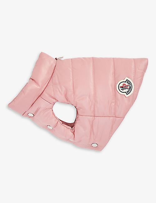 MONCLER: Moncler x Poldo Dog Couture brand-badge woven dog coat