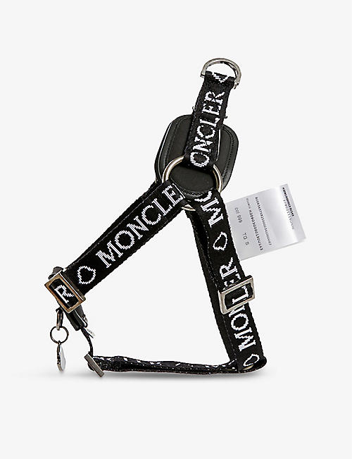 MONCLER: Moncler x Poldo Dog Couture brand-print woven dog harness