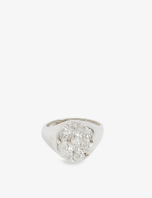 OCTI - Lava Pool recycled sterling-silver signet ring | Selfridges.com