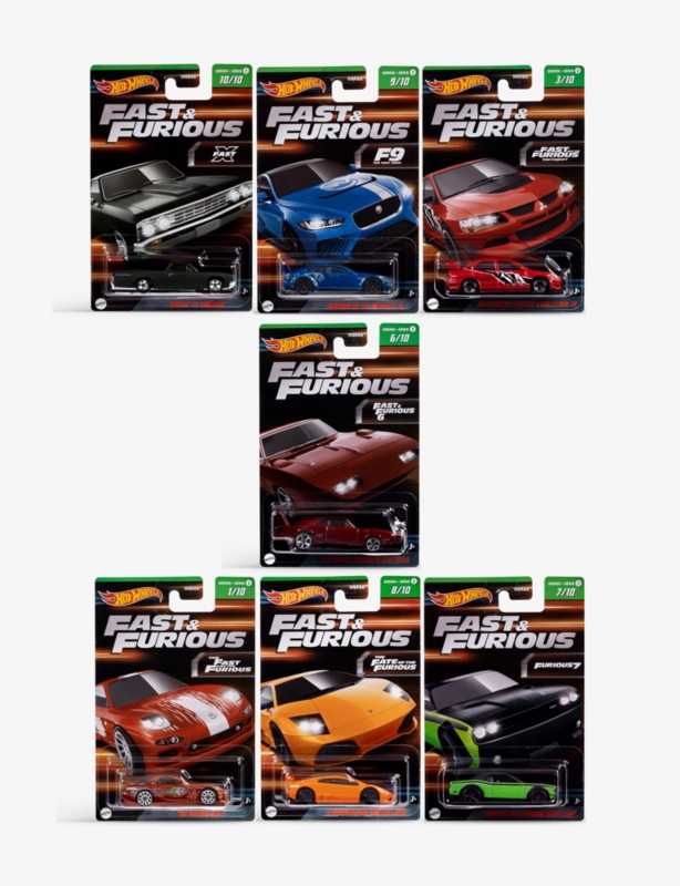 Fast & Furious replica toy car assortment