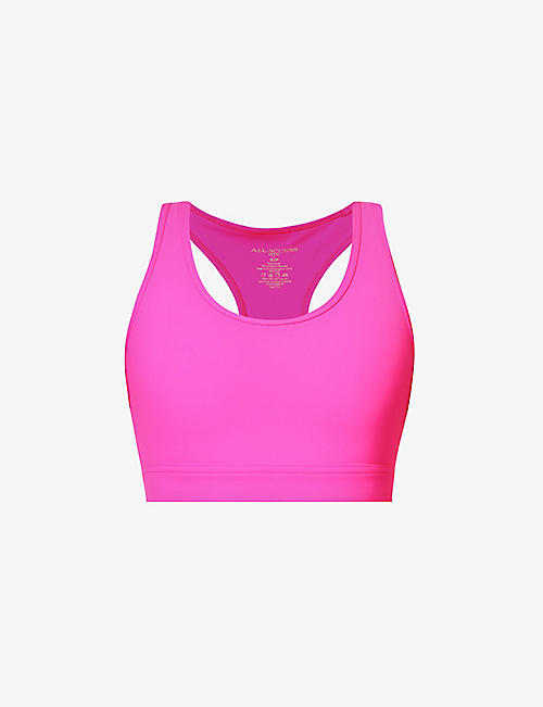 ALL ACCESS: Front Row stretch-woven sports bra