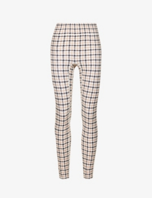 All Access Womens Houndstooth Print Center Stage High-rise Stretch-woven Leggings