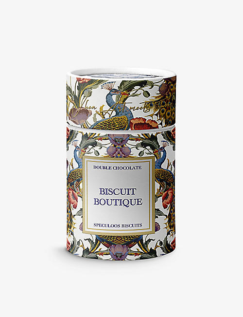 BISCUIT BOUTIQUE: Majestic Peacock double-chocolate and speculoos biscuits 162g