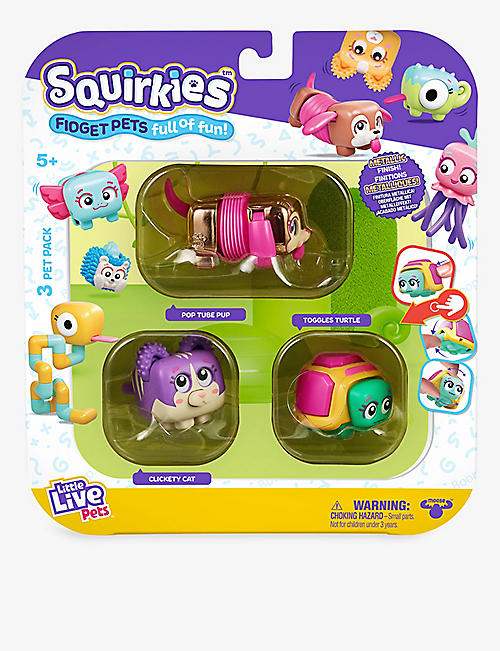 POCKET MONEY: Squirkies pop tube pup toys