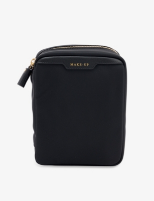 Anya Hindmarch Make-up Recycled-nylon Make-up Bag In Black