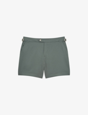 Swim shorts with deals side adjusters