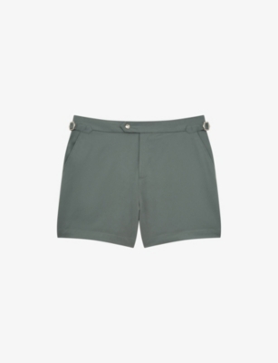 Reiss Mens Sage Sun Regular-fit Side-adjuster Stretch-woven Shorts