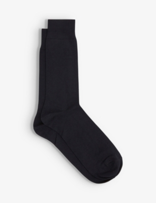 REISS REISS MEN'S NAVY MARI STRETCH-COTTON SOCKS,64181920