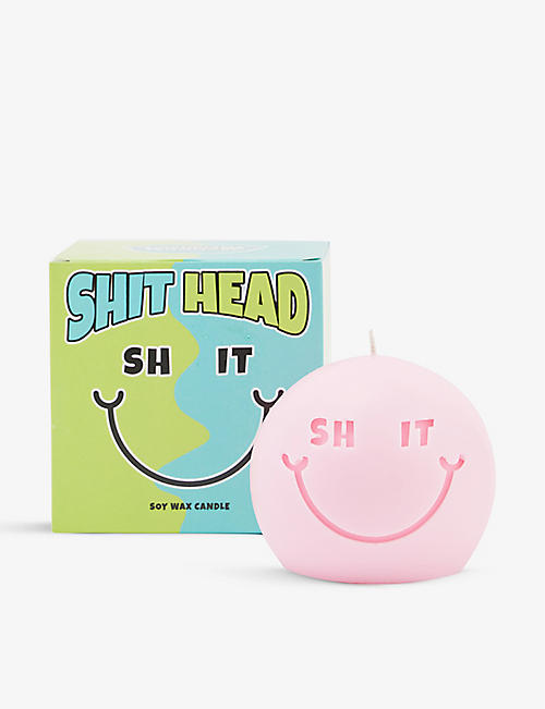 WAVEY CASA: Little Shit Head unscented soy wax candle 390g