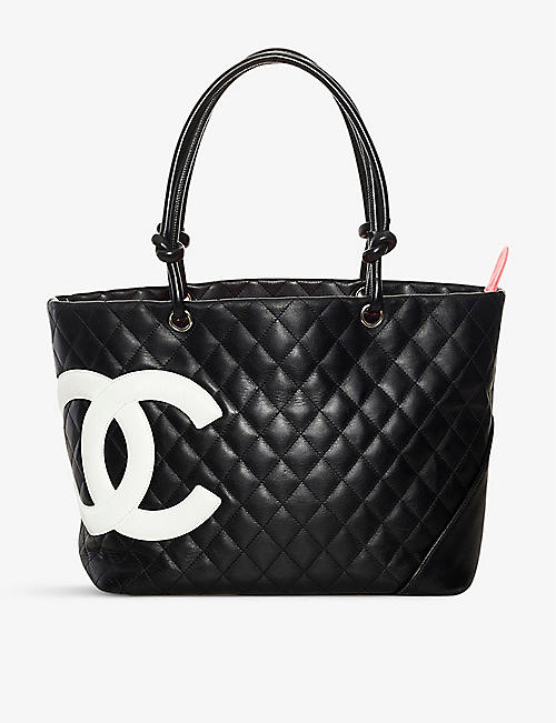 RESELFRIDGES: Pre-loved Chanel Cambon Ligne leather tote bag