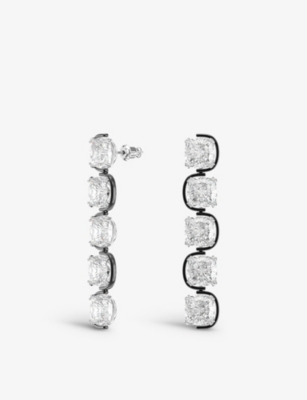 Shop Swarovski Women's Crystal Harmonia Brass And Crystal Drop Earrings