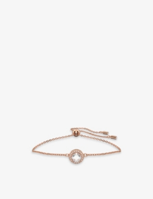 Swarovski Silver-tone Constella Crystal Bangle Bracelet In White