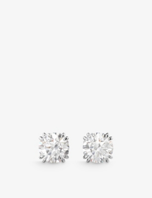 SWAROVSKI SWAROVSKI WOMEN'S WHITE CONSTELLA RHODIUM-PLATED AND ZIRCONIA STUD EARRINGS,64192865