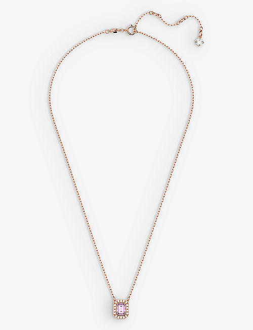 SWAROVSKI: Millenia brass and crystal pendant necklace