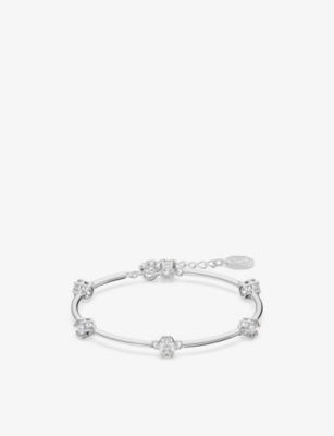 SWAROVSKI SWAROVSKI WOMENS CRYSTAL CONSTELLA RHODIUM-PLATED BRASS AND ZIRCONIA BRACELET,64193206