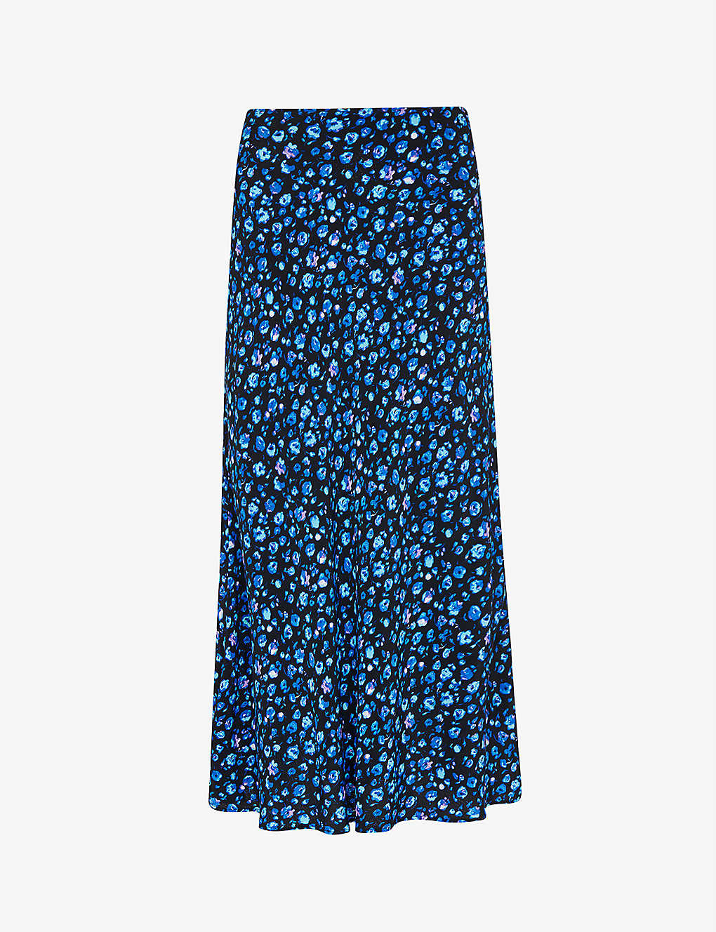 Whistles Womens Multi-coloured Floral-pint Woven Midi Skirt