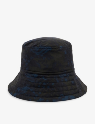 DRIES VAN NOTEN GILLY GRAPHIC-PRINT SHELL BUCKET HAT,64200867