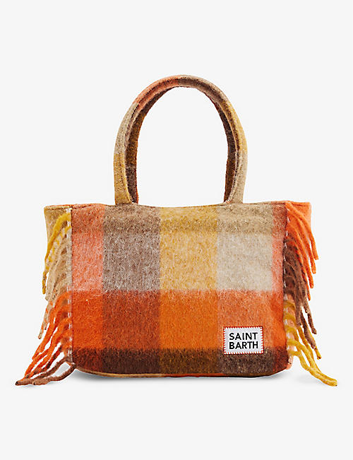 MC2 SAINT BARTH: Vanity blanket woven-knit top-handle bag