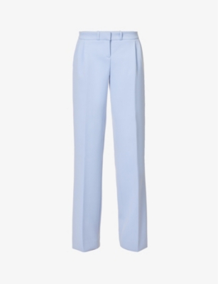 Coperni Low-rise Loose Tailored Trousers In Pale Lavender