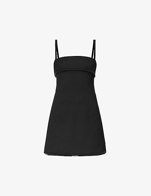 COPERNI: Spiral A-line stretch-woven mini dress