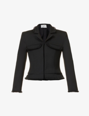 COPERNI: Spiral embellished stretch-woven jacket