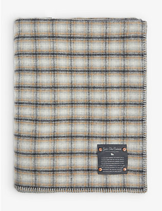 GODS TRUE CASHMERE: Sunstone-embellished recycled cashmere blanket