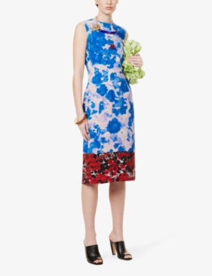 Dries Van Noten Delavina Floral-print Midi Dress In Dessin B | ModeSens