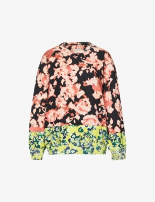 DRIES VAN NOTEN - Floral-print regular-fit cotton-jersey sweatshirt ...