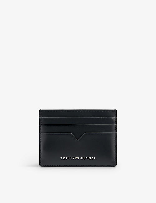 TOMMY HILFIGER: Modern monogrammed leather card holder