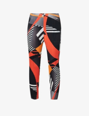 Issey Miyake Multicolor Freeway Trousers In Black